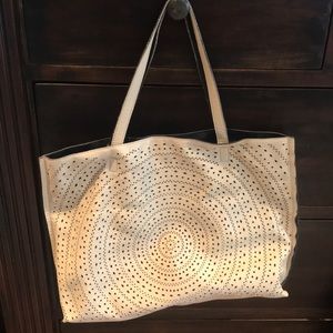 Cream colored bag
